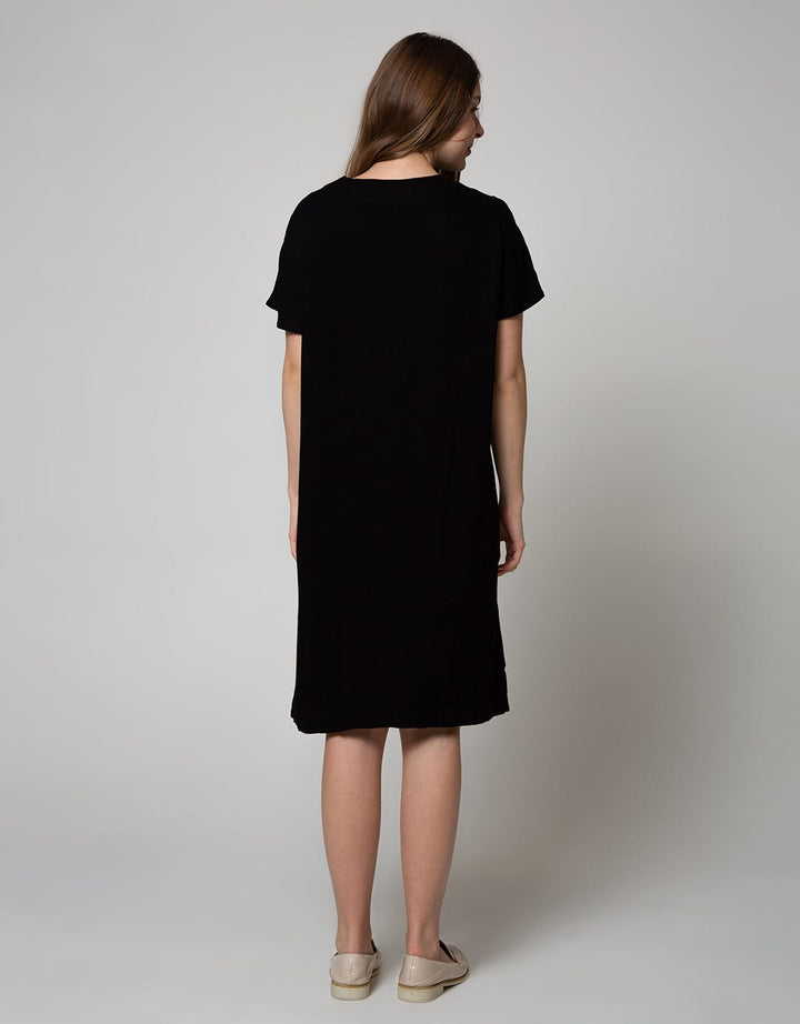 Connexion Mom Short Sleeve Midi Dress Rayon
