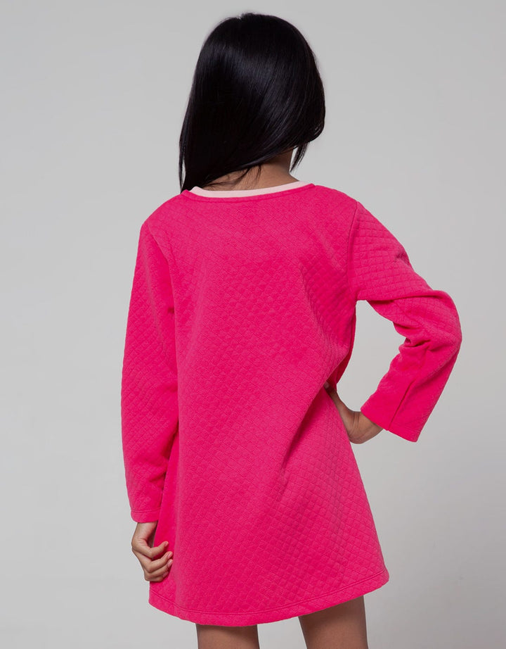 Little M Long Sleeve Midi Dress Cut N Sewn Follow Your Dream
