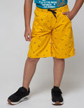 Little M Short Pants Woven Basic Print Cool Dude