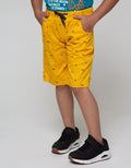 Little M Short Pants Woven Basic Print Cool Dude