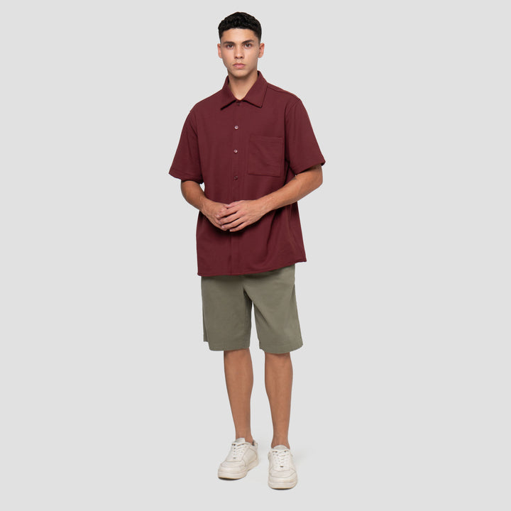 Cole Relax Fitted Knitt Ami Kemeja Pria