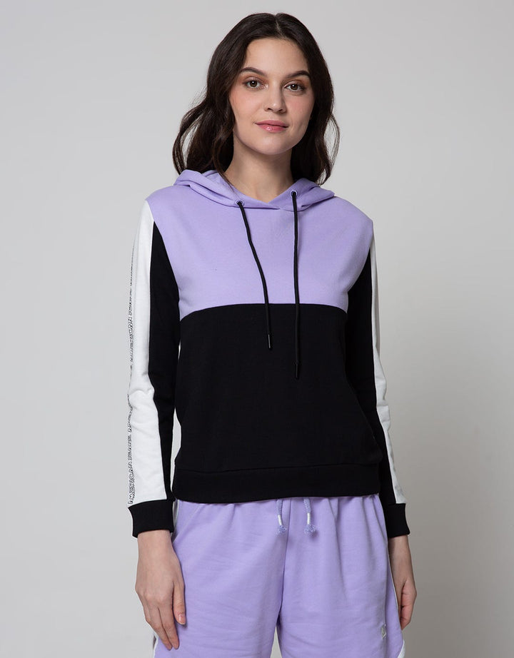 American Jeans Sweatshirt Team Talk Lilac