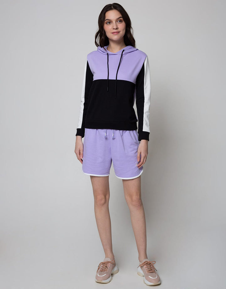 American Jeans Sweatshirt Team Talk Lilac