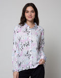 Nevada Long Sleeve Shirt Print Love Rayon