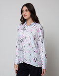 Nevada Long Sleeve Shirt Print Love Rayon