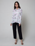 Nevada Long Sleeve Shirt Print Love Rayon