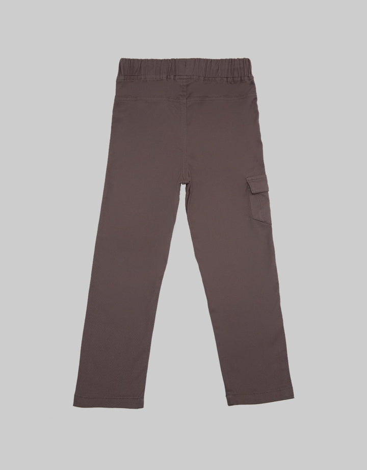 Little M Long Pants Woven Rib Cut N Sewn