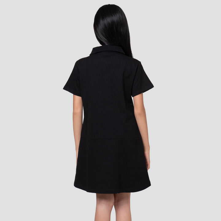 Character Collar Kuromi Dress Anak Perempuan