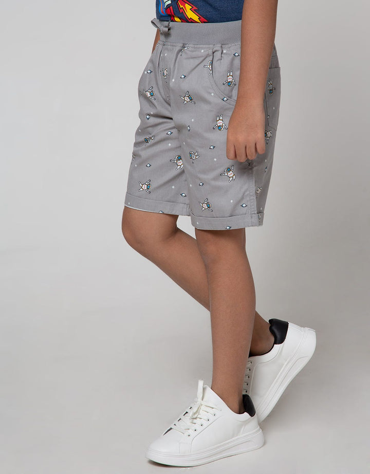 Little M Short Pants Woven Rib Astronot