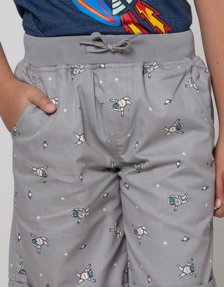 Little M Short Pants Woven Rib Astronot