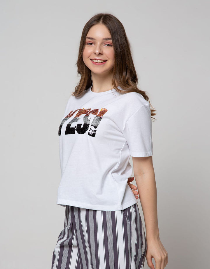 Nevada Short Sleeve T-Shirt Sequin Yes