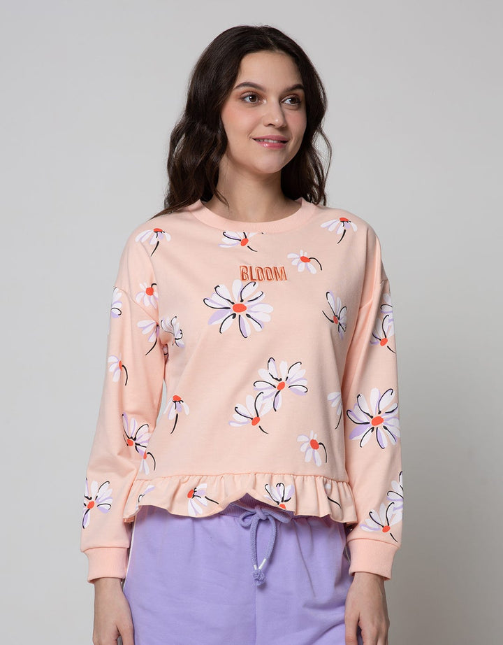 Nevada Sweatshirt Print Floral Bloom