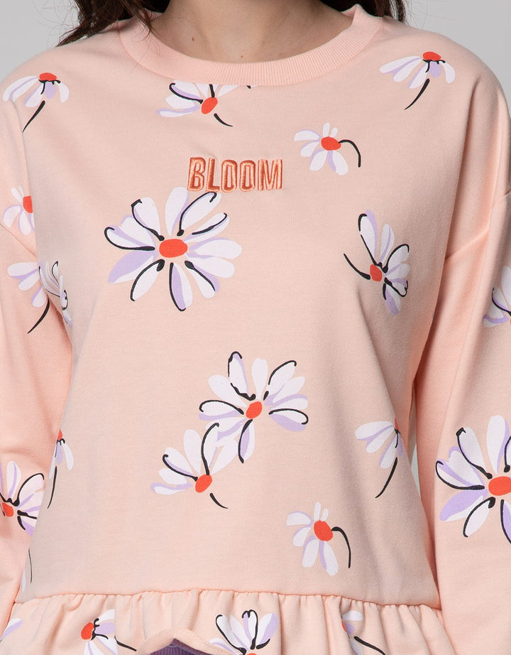 Nevada Sweatshirt Print Floral Bloom