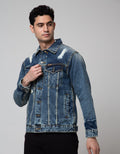 Lois Washed Denim Jaket Pria