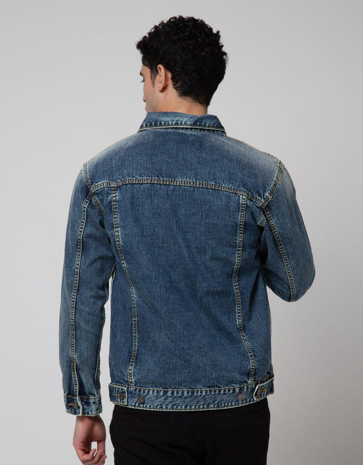 Lois Washed Denim Jaket Pria