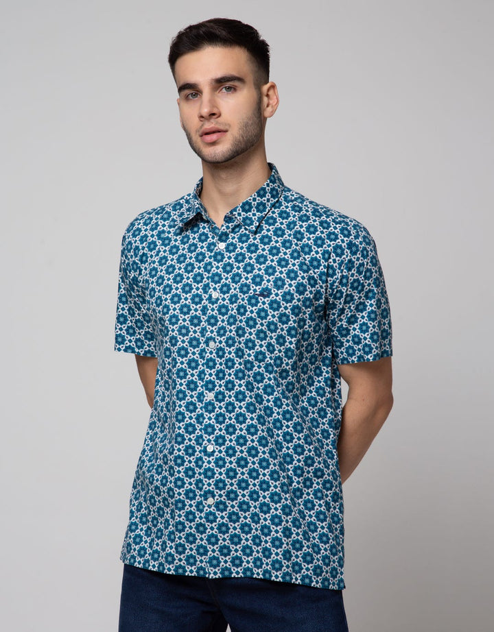 Crocodile Kemeja Casual Lengan Pendek Pria