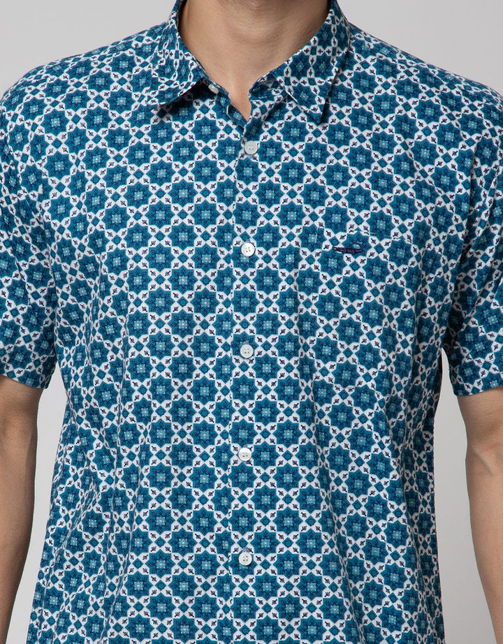 Crocodile Kemeja Casual Lengan Pendek Pria