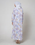 Annisa Long Sleeve Maxi Gamis Flower Ruffle On Side Arms