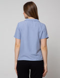 Connexion 3/4 Blouse Sleeve Square Neck Horn Button