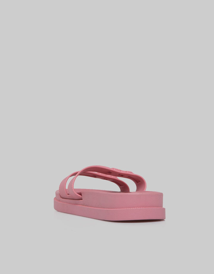 Fladeo Women's Jelly Slide Buckle Sandals