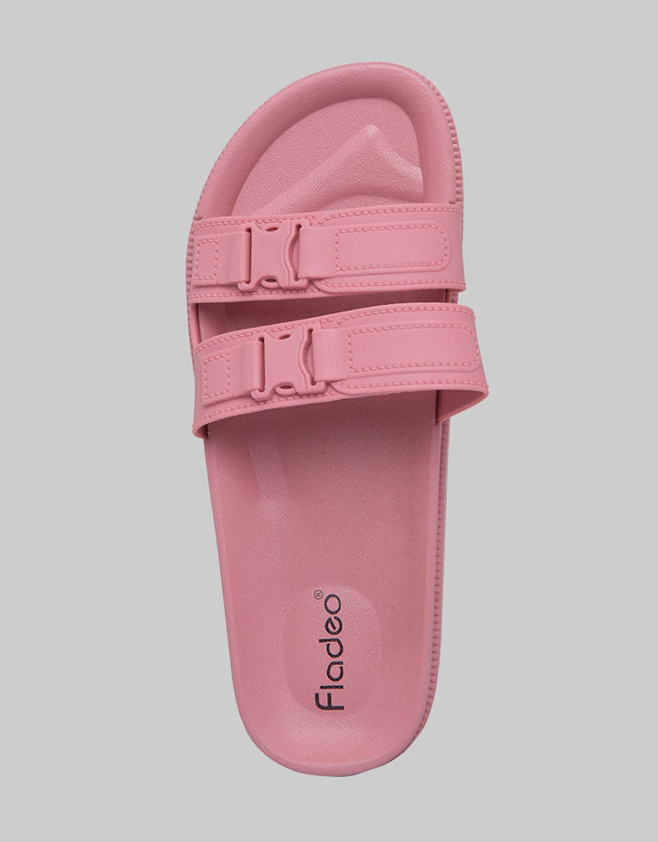 Fladeo Women's Jelly Slide Buckle Sandals