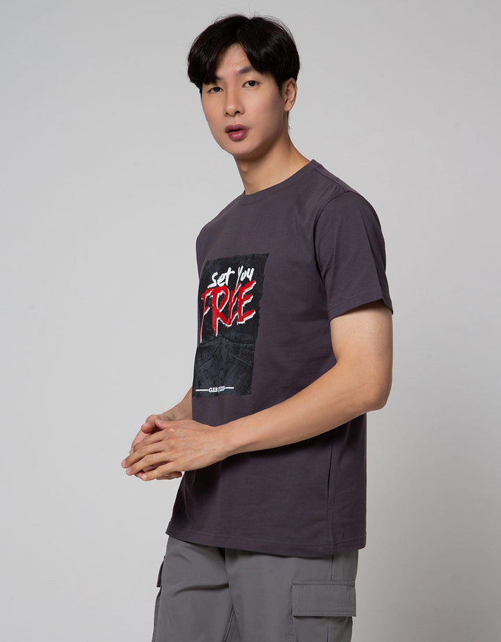 GAB'S T-Shirt Lengan Pendek Print Set You Free