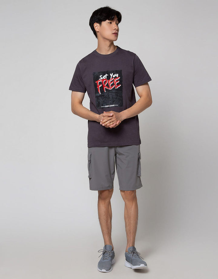 GAB'S T-Shirt Lengan Pendek Print Set You Free