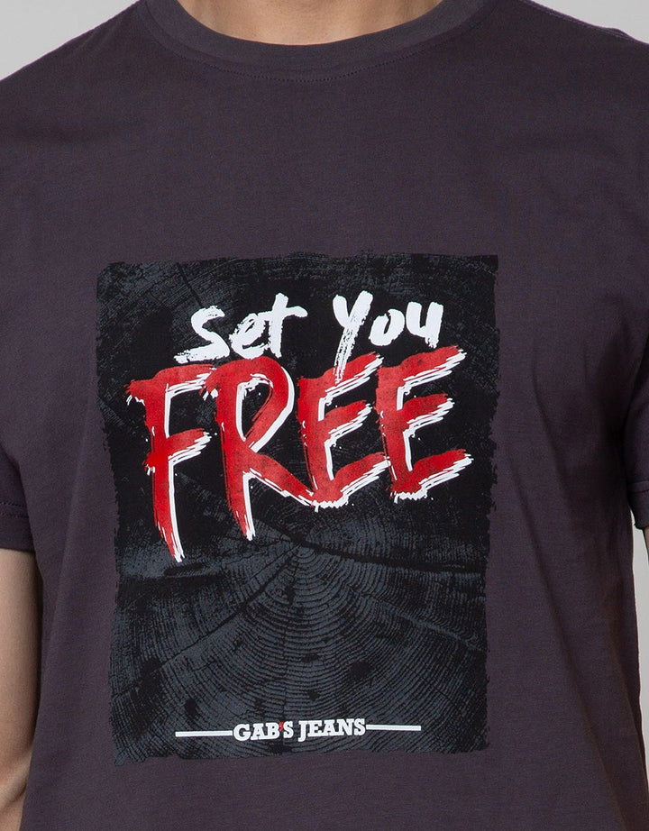 GAB'S T-Shirt Lengan Pendek Print Set You Free