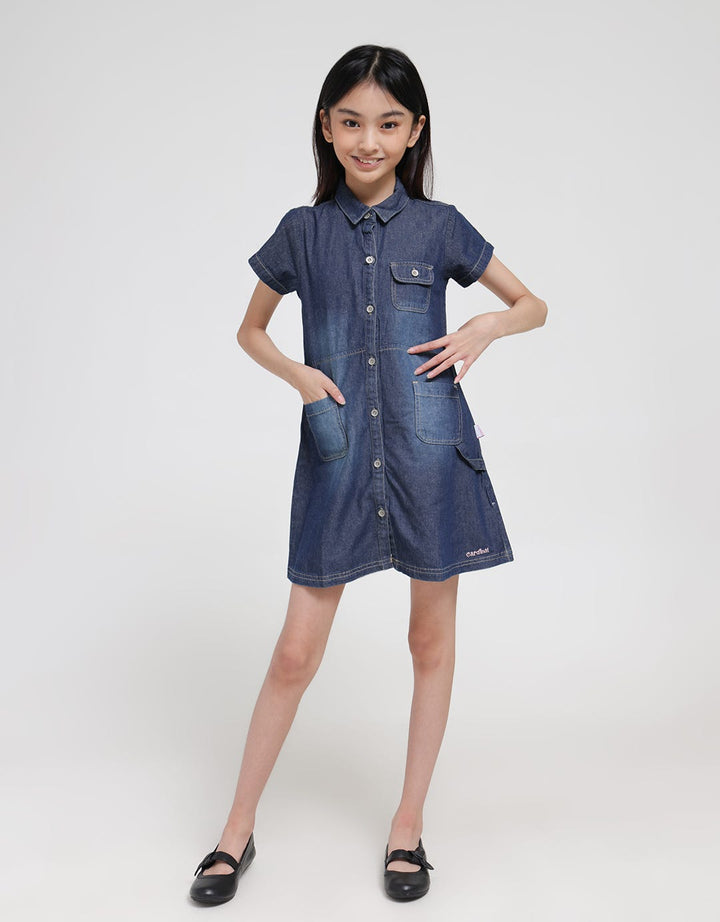 Cardinal Kids Girl Denim Dress Anak Perempuan