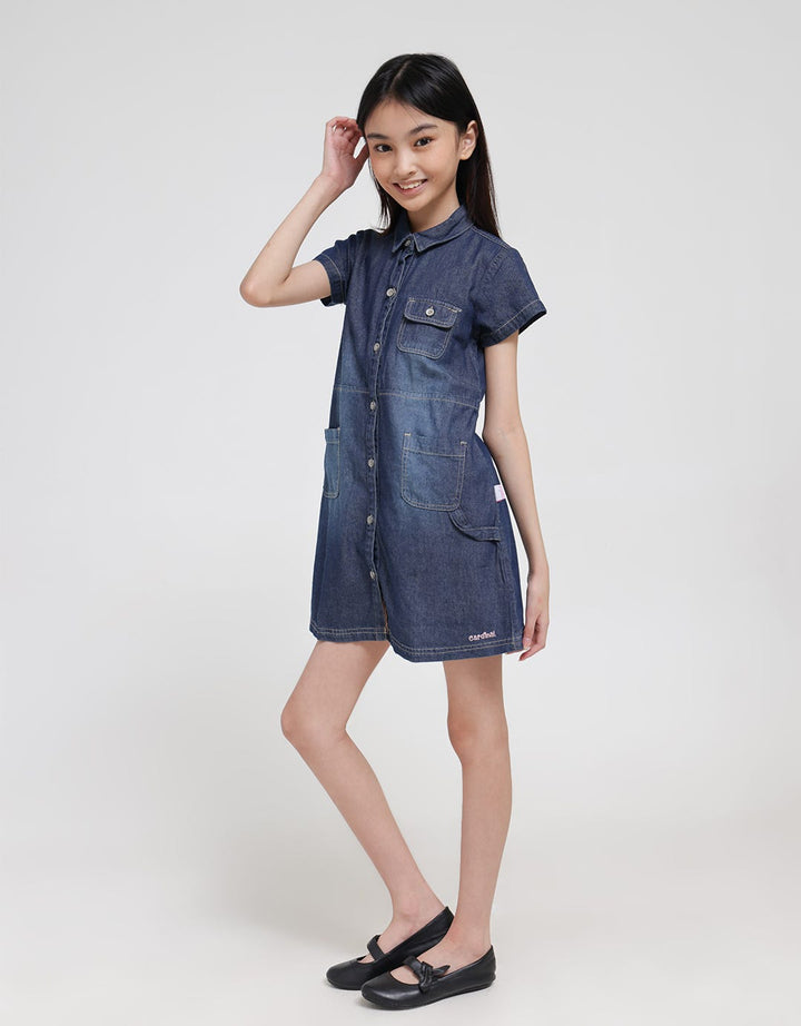 Cardinal Kids Girl Denim Dress Anak Perempuan