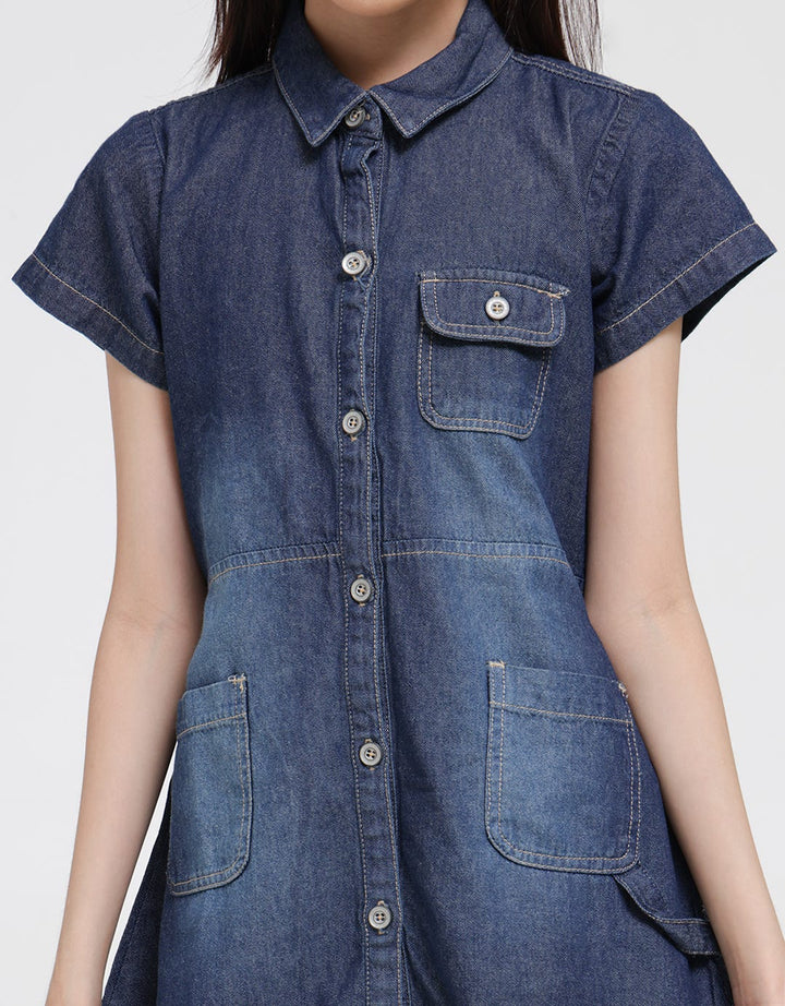 Cardinal Kids Girl Denim Dress Anak Perempuan