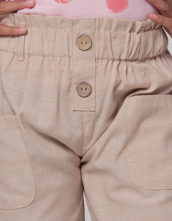 Little M Bermuda 2 Kancing Kantong Paperbag