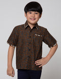 Arjuna Weda Short Shirt Batik Banana Bali Large