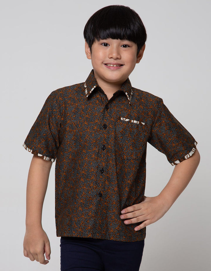 Arjuna Weda Short Shirt Batik Banana Bali Large