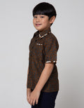 Arjuna Weda Short Shirt Batik Banana Bali Large