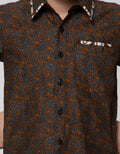 Arjuna Weda Short Shirt Batik Banana Bali Large