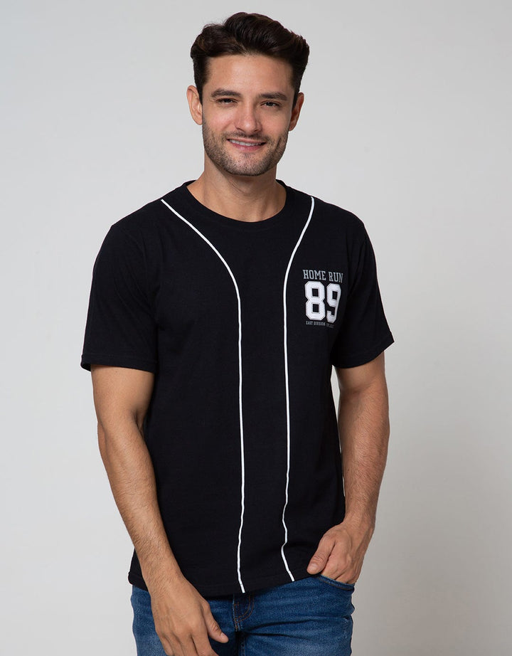 T Zone Short Sleeve T-Shirt Print Theme Baseball 89