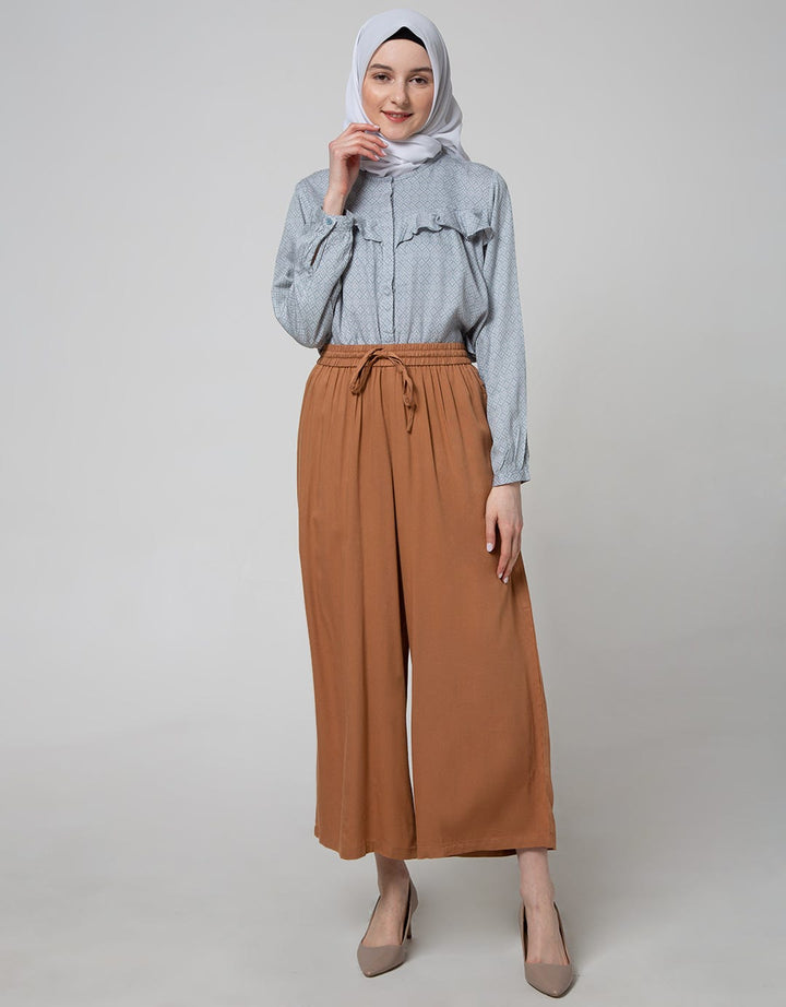 Annisa Long Pants Loose With Elastic Waist And Drawcord