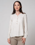 Triset Casual Side Drawstring Blouse