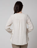 Triset Casual Side Drawstring Blouse