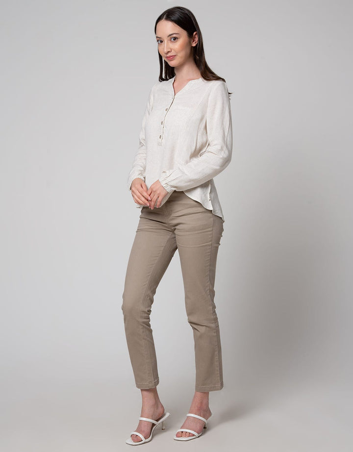 Triset Casual Side Drawstring Blouse