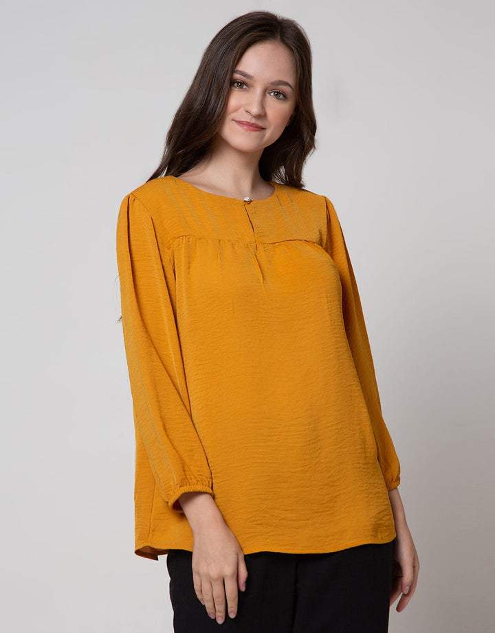 St. Yves Long Sleeve Blouse 7/8 Lyone Kancing Depan