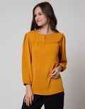 St. Yves Long Sleeve Blouse 7/8 Lyone Kancing Depan