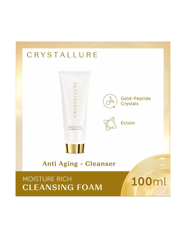 Wardah Crystal Secret Foaming Cleanser with Natural AHA+PHA 100 ml