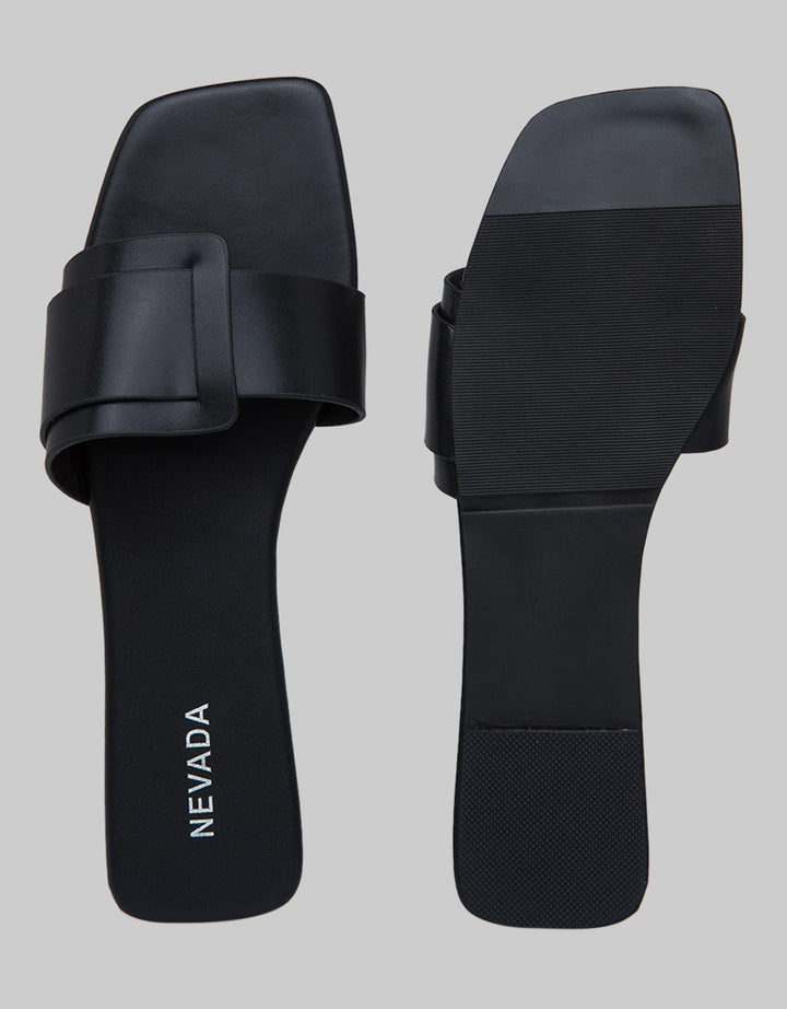 Nevada Slip On Woman Big Buckle Strap