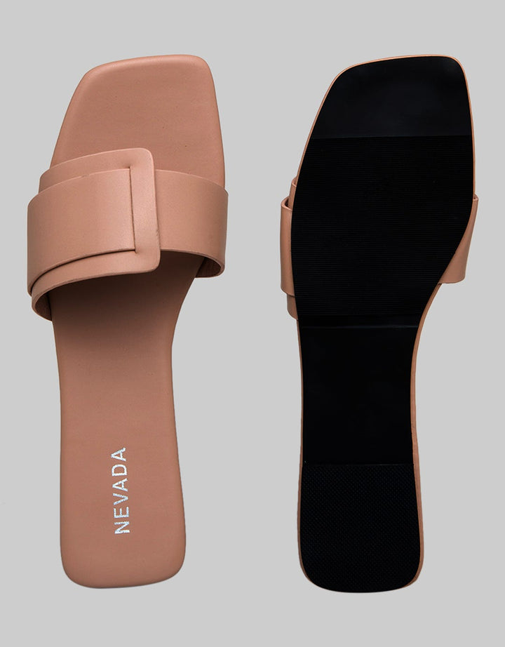 Nevada Slip On Woman Big Buckle Strap