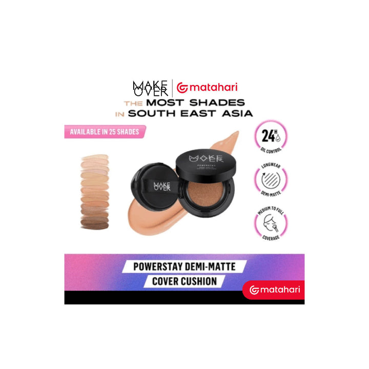 Make Over Powerstay Demi-Matte Cover Cushion 15 g