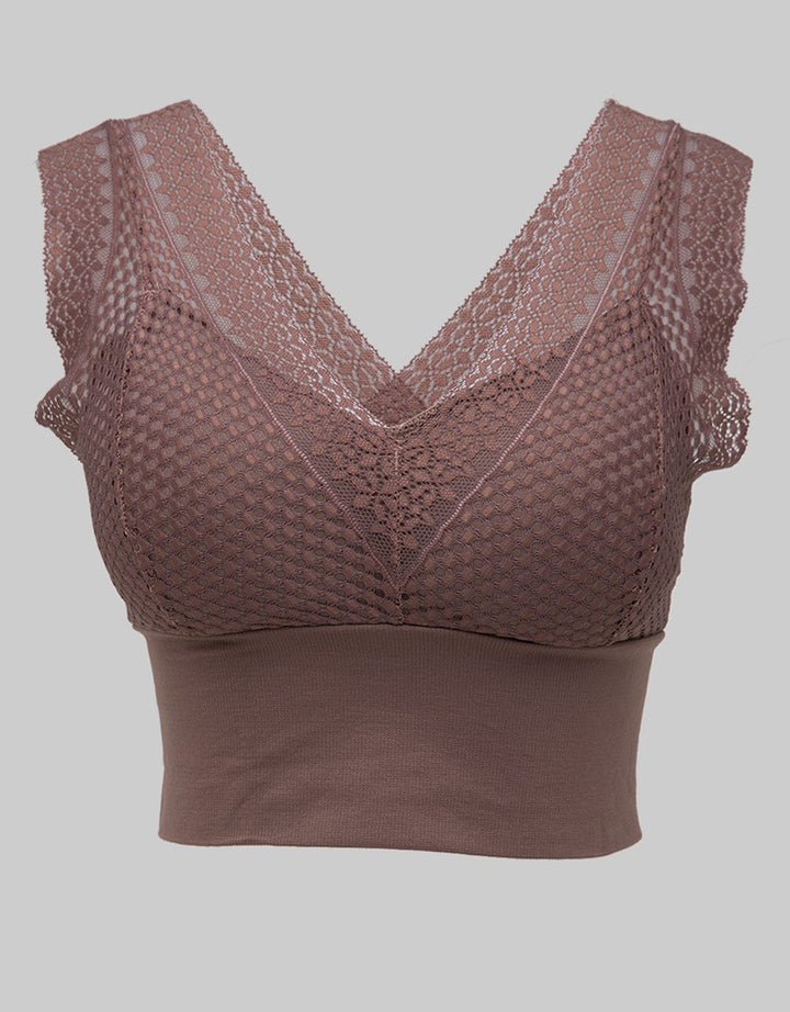 Cynthia Lisa Seamless Bra Knith With Lace