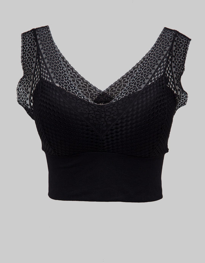 Cynthia Lisa Seamless Bra Knith With Lace