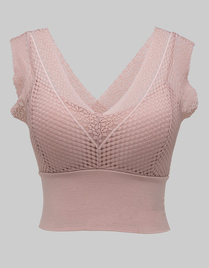 Cynthia Lisa Seamless Bra Knith With Lace